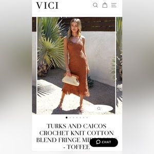 Vici Crochet Fringe Dress